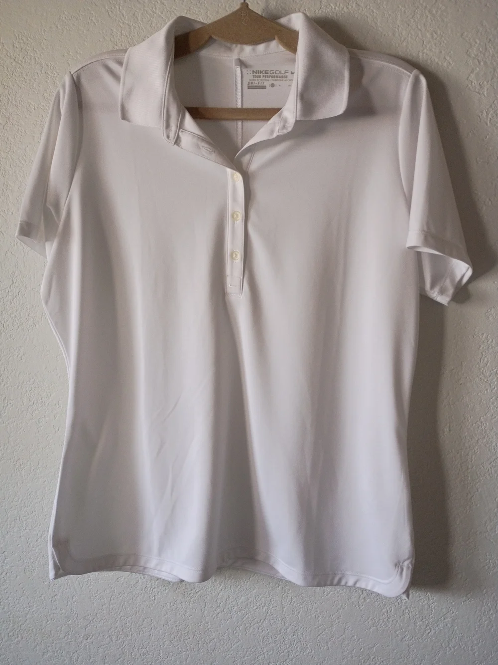 Nike Golf Women’s White Dri-FIT Polo Shirt Size XL